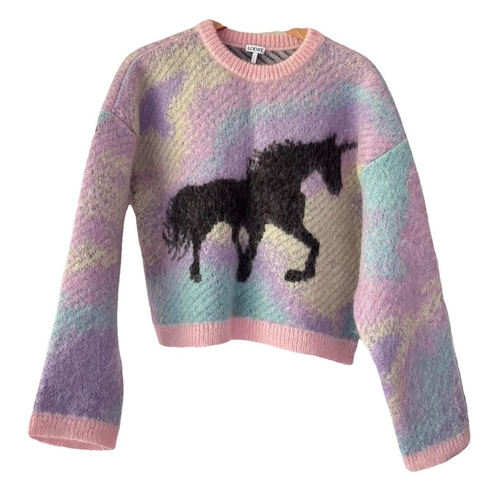 Stunning Loewe Mohair Unicorn Sweater. Used only once.